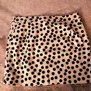 Polka doted mini skirt